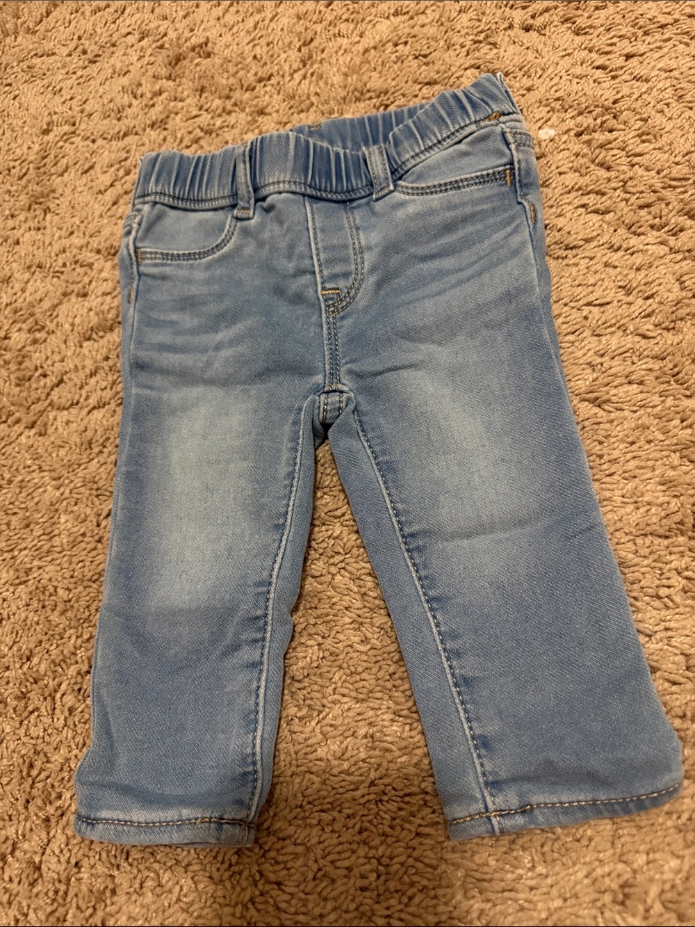 Light Wash Baby Denim Pull-On Jeans